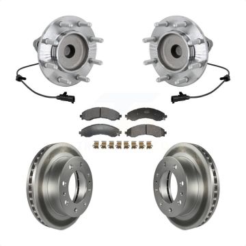 Front Hub Bearing Coated Brake Rotor & Pad Kit For 2023 GMC Savana 3500 With 14000 lb GVW KBB-131845