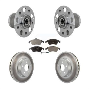 Front Hub Bearing Assembly Coated Brake Rotor Pads Kit For Mercedes-Benz E350 C350 SLC300 KBB-131850