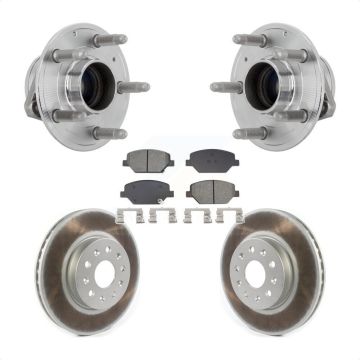 Front Hub Bearing Coated Brake Rotor Pad Kit For Chevrolet Camaro Without Brembo Calipers KBB-131936