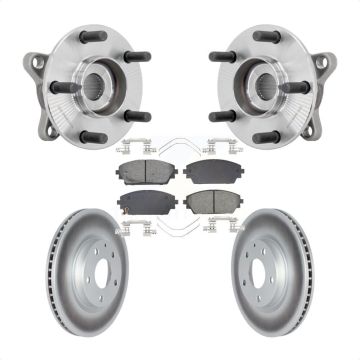 Front Hub Bearing Coated Brake Rotor Pads Kit For Mazda 3 Vehicles Manufactured In Mexico KBB-131940