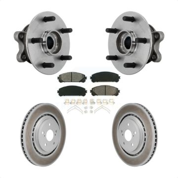 Front Hub Bearing Assembly Coated Brake Rotor And Pad Kit For 2020-2022 Toyota Highlander KBB-131956