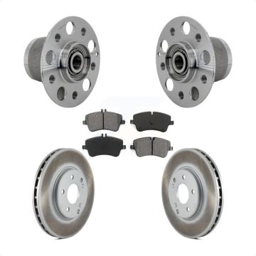 Front Hub Bearing Coated Brake Rotor Pad Kit For Mercedes-Benz C350 Without Sport Package KBB-131960