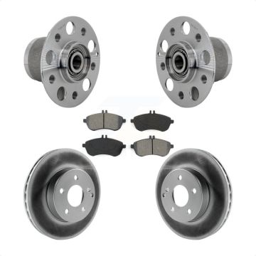Front Hub Bearing Assembly Coated Disc Brake Rotors And Pads Kit For Mercedes-Benz C250 KBB-131966