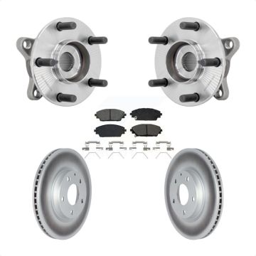 Front Hub Bearing Assembly Coated Disc Brake Rotor And Pads Kit For 2020-2022 Mazda CX-30 KBB-131987