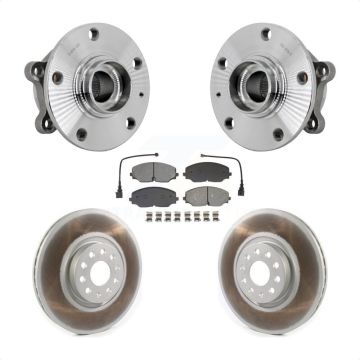 Front Hub Bearing Assembly Coated Brake Rotor & Pads Kit For Volkswagen Atlas Cross Sport KBB-131989