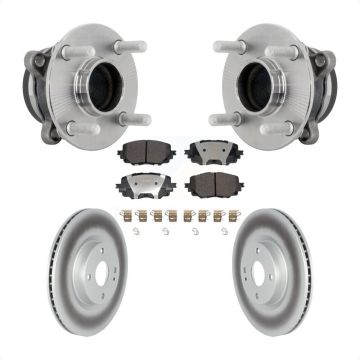 Front Hub Bearing Coated Brake Rotor & Pad Kit For Mazda MX-5 Miata Without Brembo Brakes KBB-132079