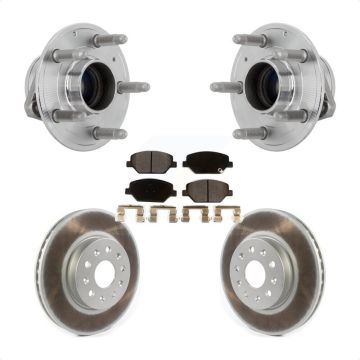 Front Hub Bearing Coated Brake Rotor Pad Kit For Chevrolet Camaro Without Brembo Calipers KBB-132084
