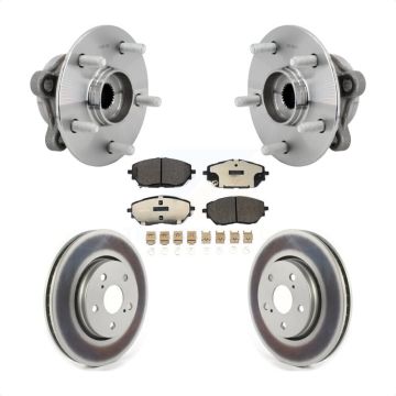 Front Hub Bearing Assembly Coated Disc Brake Rotors And Ceramic Pads Kit For Toyota C-HR KBB-132088