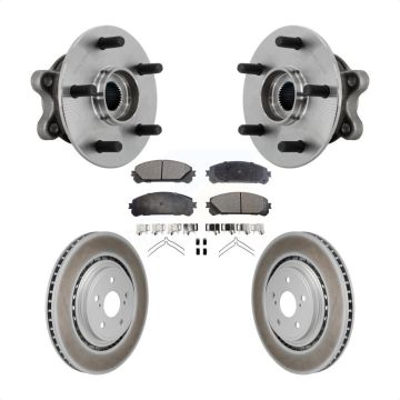 Front Hub Bearing Assembly Coated Brake Rotor And Pad Kit For 2020-2022 Toyota Highlander KBB-132091