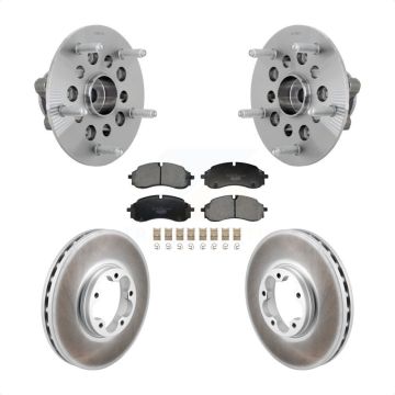 Front Hub Bearing Assembly Coated Disc Brake Rotor And Ceramic Pad Kit For Ford E-Transit KBB-132106
