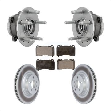 Front Hub Bearing Assembly Coated Disc Brake Rotors And Ceramic Pads Kit For Tesla S X KBB-132109