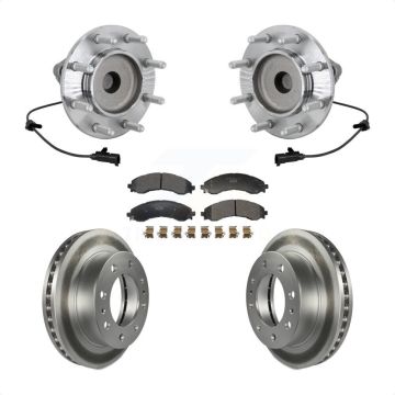 Front Hub Bearing Coated Brake Rotor & Pad Kit For 2023 GMC Savana 3500 With 14000 lb GVW KBB-132132