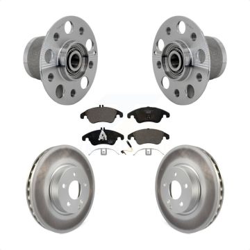 Front Hub Bearing Assembly Coated Brake Rotor Pads Kit For Mercedes-Benz E350 C350 SLC300 KBB-132137