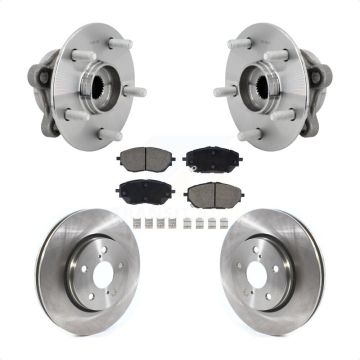 Front Hub Bearing Assembly Disc Brake Rotors And Ceramic Pads Kit For Toyota C-HR KBB-132157