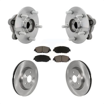 Front Hub Bearing Assembly Disc Brake Rotor & Pads Kit For Toyota C-HR Lexus UX250h UX200 KBB-132159