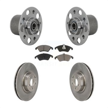 Front Hub Bearing Assembly Disc Brake Rotors And Pads Kit For Mercedes-Benz E400 E550 KBB-132170