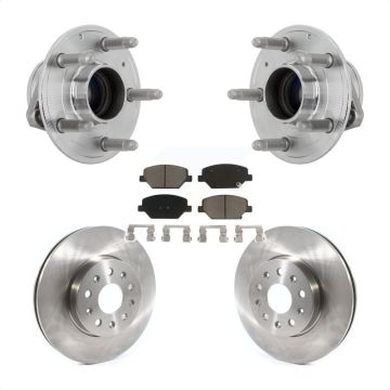 Front Hub Bearing Disc Brake Rotor & Pad Kit For Chevrolet Camaro Without Brembo Calipers KBB-132174