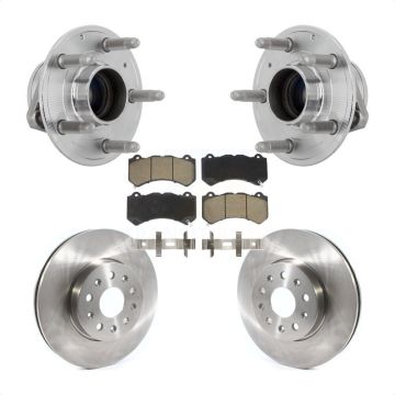 Front Hub Bearing Assembly Disc Brake Rotors And Pads Kit For Chevrolet Camaro LT LS KBB-132175