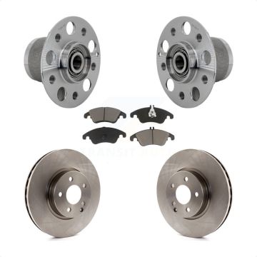 Front Hub Bearing Assembly Disc Brake Rotor & Pads Kit For Mercedes-Benz E350 C350 SLC300 KBB-132201