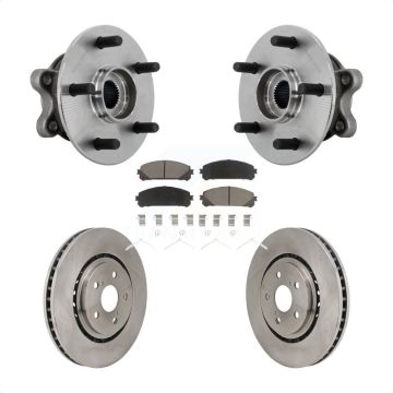 Front Hub Bearing Assembly Disc Brake Rotors And Pads Kit For 2021-2023 Toyota Sienna KBB-132205
