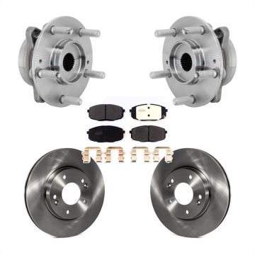 Front Hub Bearing Assembly Disc Brake Rotors And Pads Kit For Hyundai Kona Kia Seltos KBB-132210