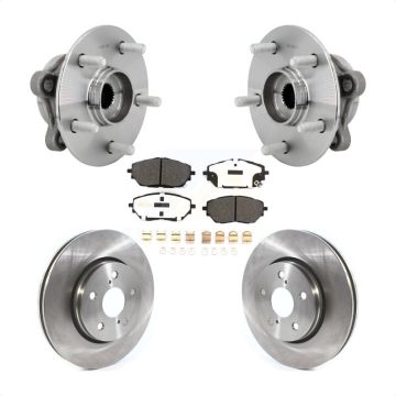 Front Hub Bearing Assembly Disc Brake Rotors And Semi-Metallic Pads Kit For Toyota C-HR KBB-132218