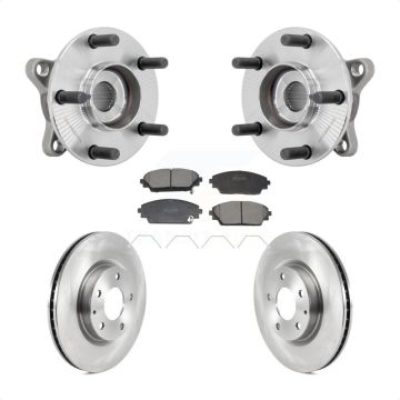 Front Hub Bearing Assembly Disc Brake Rotors And Pads Kit For 2020-2022 Mazda CX-30 KBB-132230