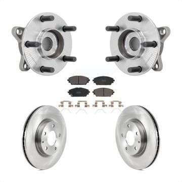 Front Hub Bearing Brake Rotor & Pad Kit For 21-22 Mazda 3 Vehicles Manufactured In Mexico KBB-132231