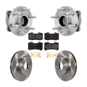 Front Hub Bearing Brake Rotor And Pad Kit For 2015-2020 Chevrolet Colorado GMC Canyon RWD KBB-132235