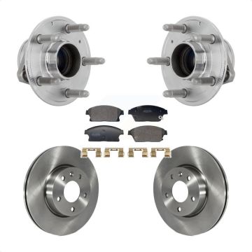 Front Hub Bearing Assembly Disc Brake Rotors And Semi-Metallic Pads Kit For Cadillac ATS KBB-132245