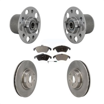 Front Hub Bearing Assembly Disc Brake Rotors And Pads Kit For Mercedes-Benz E400 E550 KBB-132252