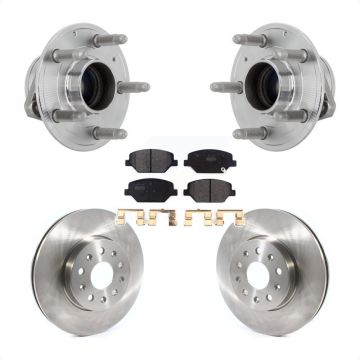 Front Hub Bearing Disc Brake Rotor & Pad Kit For Chevrolet Camaro Without Brembo Calipers KBB-132255