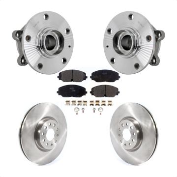 Front Hub Bearing Assembly Disc Brake Rotor And Pads Kit For Volkswagen Atlas Cross Sport KBB-132258