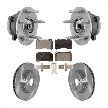 Front Hub Bearing Assembly Disc Brake Rotors And Semi-Metallic Pads Kit For Tesla S X KBB-132260