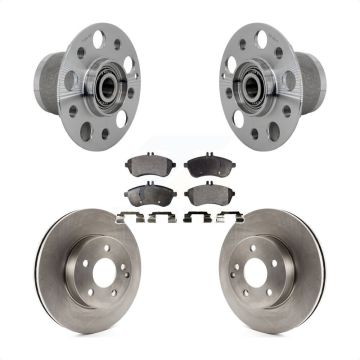 Front Hub Bearing Assembly Disc Brake Rotors And Pads Kit For Mercedes-Benz C250 KBB-132261