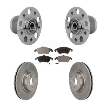 Front Hub Bearing Assembly Disc Brake Rotors And Pads Kit For Mercedes-Benz E550 C250 KBB-132263