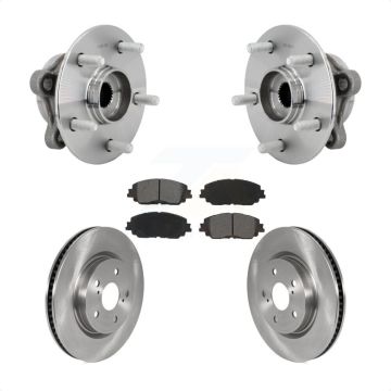 Front Hub Bearing Assembly Disc Brake Rotor & Pads Kit For Toyota C-HR Lexus UX250h UX200 KBB-132276