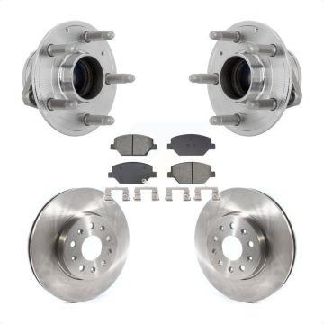 Front Hub Bearing Disc Brake Rotor & Pad Kit For Chevrolet Camaro Without Brembo Calipers KBB-132289