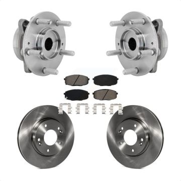 Front Hub Bearing Assembly Disc Brake Rotors And Pads Kit For Hyundai Kona Kia Seltos KBB-132294