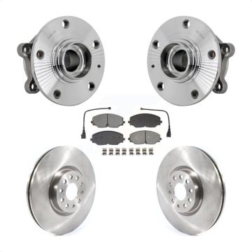 Front Hub Bearing Assembly Disc Brake Rotor And Pads Kit For Volkswagen Atlas Cross Sport KBB-132317
