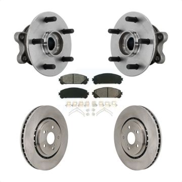 Front Hub Bearing Assembly Disc Brake Rotors And Pads Kit For 2021-2023 Toyota Sienna KBB-132319