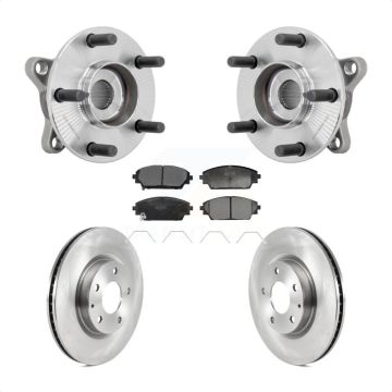 Front Hub Bearing Assembly Disc Brake Rotor And Ceramic Pad Kit For 2020-2022 Mazda CX-30 KBB-132326