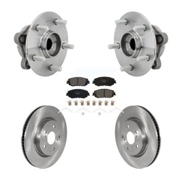Front Hub Bearing Assembly Disc Brake Rotor & Pads Kit For Toyota C-HR Lexus UX250h UX200 KBB-132331