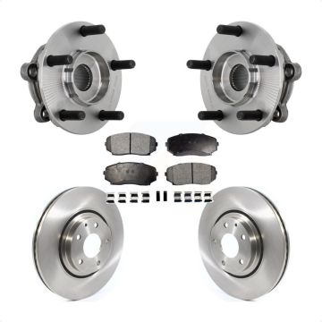 Front Hub Bearing Assembly Disc Brake Rotor And Ceramic Pads Kit For 2016-2023 Mazda CX-9 KBB-132337