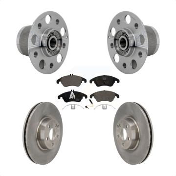 Front Hub Bearing Assembly Disc Brake Rotors And Pads Kit For Mercedes-Benz E550 C250 KBB-132341