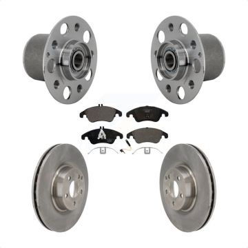 Front Hub Bearing Assembly Disc Brake Rotors And Pads Kit For Mercedes-Benz E400 E550 KBB-132342