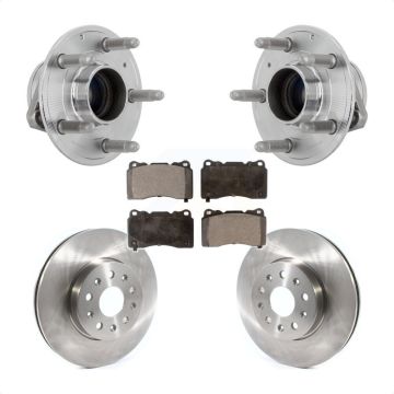 Front Hub Bearing Assembly Disc Brake Rotor Pad Kit For Chevrolet Camaro Cadillac CTS CT6 KBB-132345