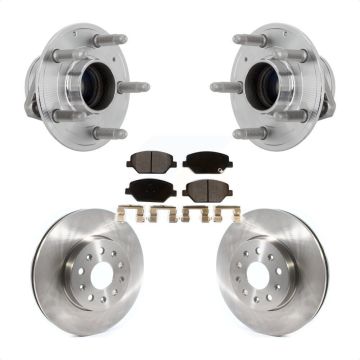 Front Hub Bearing Disc Brake Rotor & Pad Kit For Chevrolet Camaro Without Brembo Calipers KBB-132347
