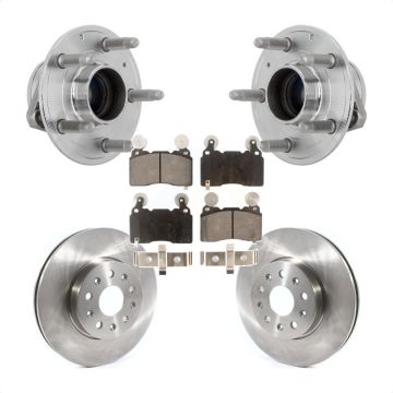 Front Hub Bearing Assembly Disc Brake Rotor And Pad Kit For Chevrolet Camaro Cadillac CTS KBB-132348