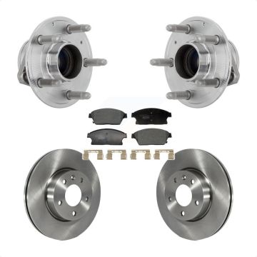 Front Hub Bearing Assembly Disc Brake Rotors And Ceramic Pads Kit For Cadillac ATS KBB-132364